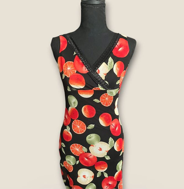 Fruit print dress (small)